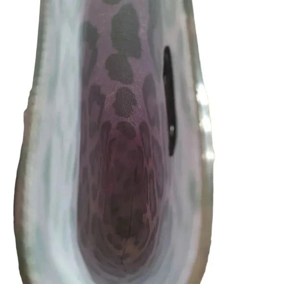 Dolce & GabbanaDolce and Gabbana Purple Leopard Print Wellington Rubber Boots - Picture 6 of 8